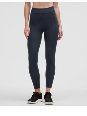 Lululemon License to Train High Rise Tight Leggings 25” Navy Sz 4